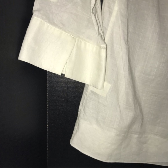 J. Crew top, thin cotton with metal embellished neckline/chest - Picture 6 of 10